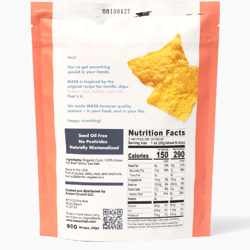 MASA Traditional Tortilla Chips (5 oz)