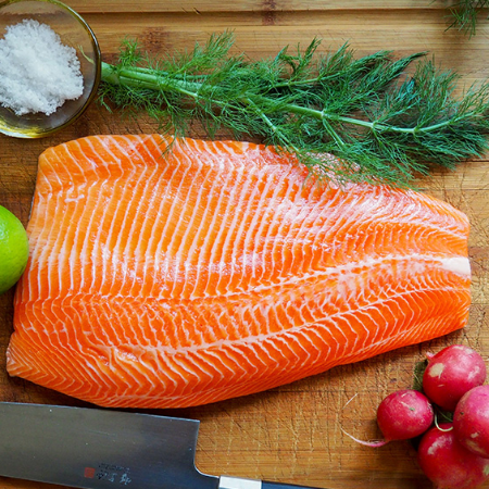 Steelhead Trout (Fillet) – Bone-In Food