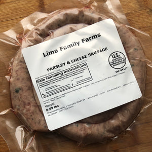Pork Parsley & Cheese Sausage (.75 lb)